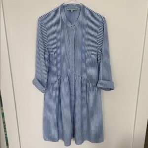 Tuckernuck Blue and White Striped Long Sleeve Dress